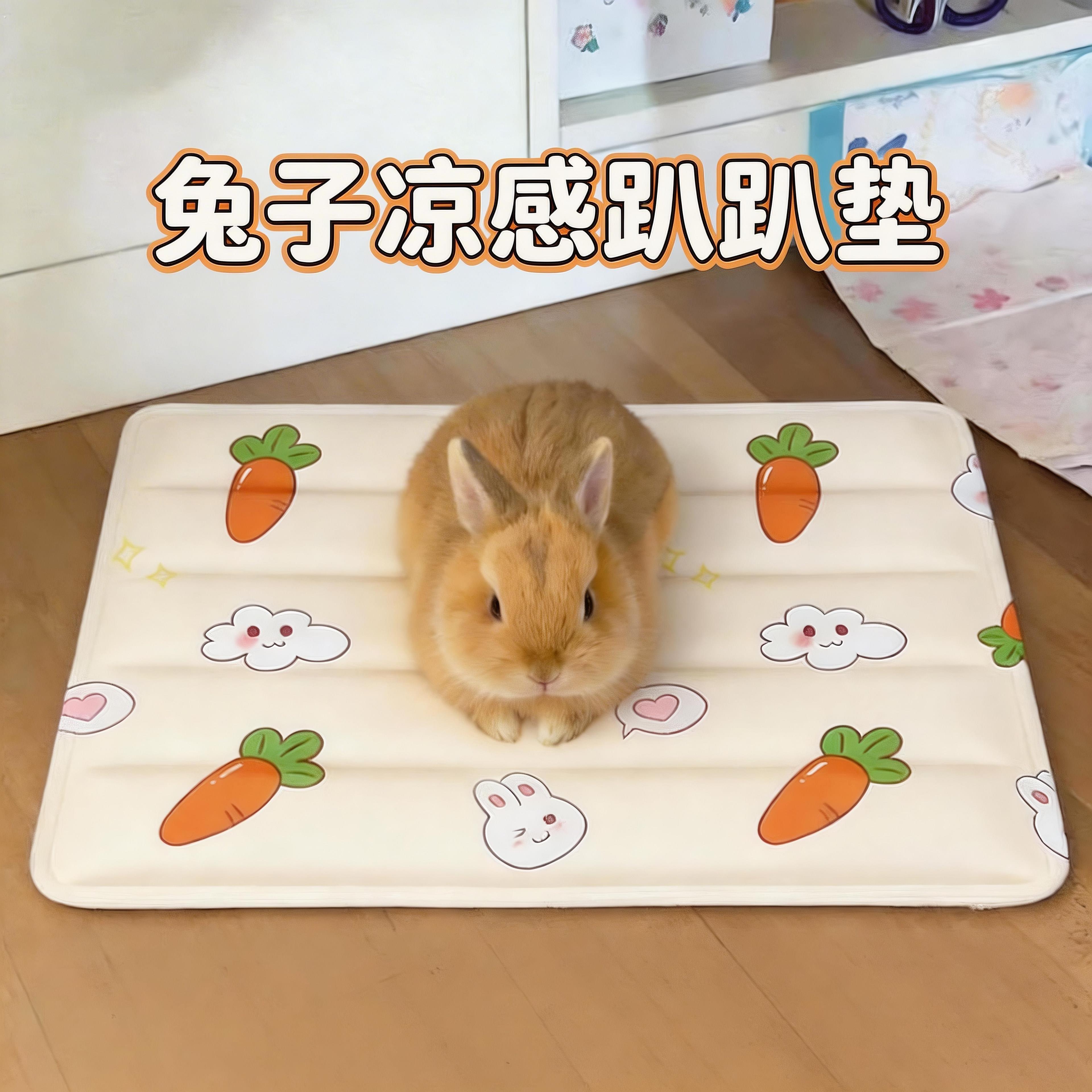 宠物凉垫兔兔夏季趴趴垫降温睡垫清凉兔垫兔子专用兔笼垫兔窝冰垫