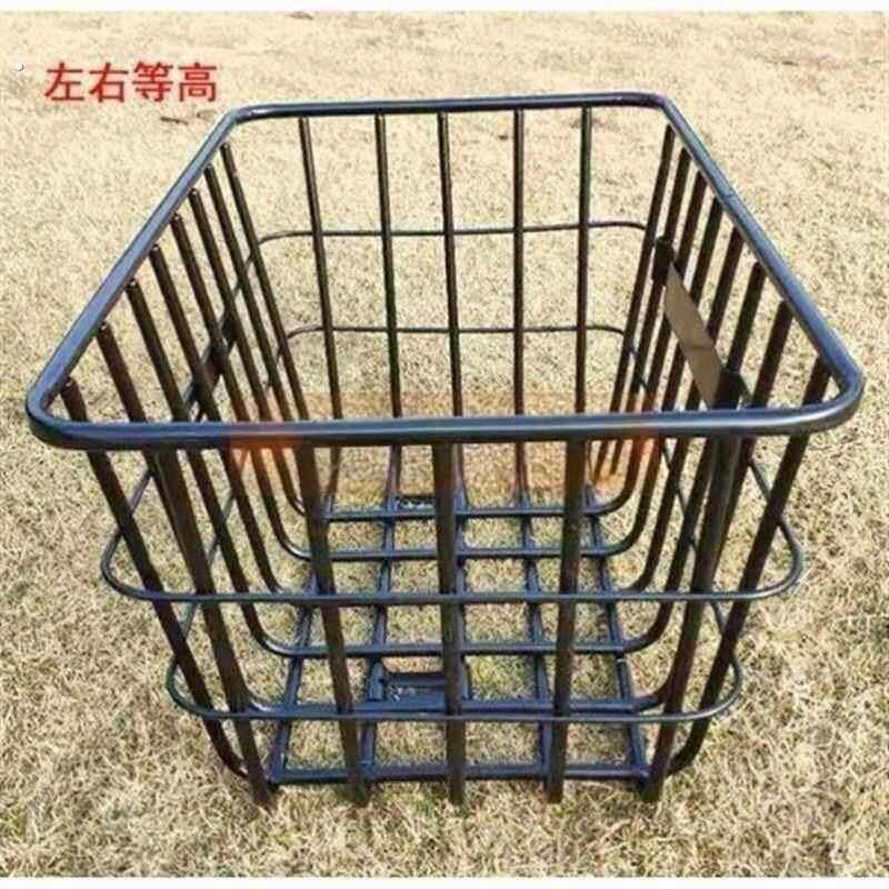 载重王车筐前置大号加粗电动车筐加厚无盖结实电动车拉货筐自行车