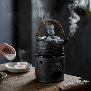 碌心  围炉煮茶 粗陶耐高温碳炉中式炭炉烹水煮茶炉烧水炉炭火炉