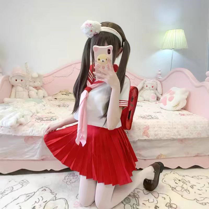 布丁兔假发女长发网红日常lolita长直发自然齐刘海全头套jk少萝