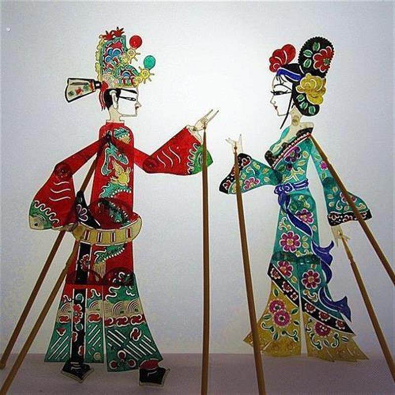 陕西皮影戏 道具带操作杆皮影人物西游记西安手工艺纪念品 送