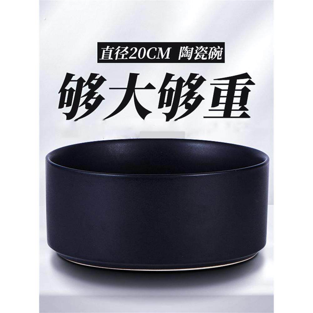 猫碗陶瓷狗碗黑色水碗黑色碗猫和狗碗狗碗食物碗宠物饮用水猫碗猫