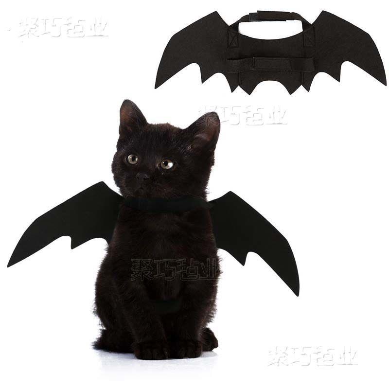 猫咪变身装服宠物万圣节蝙蝠翅膀猫咪天使翅膀