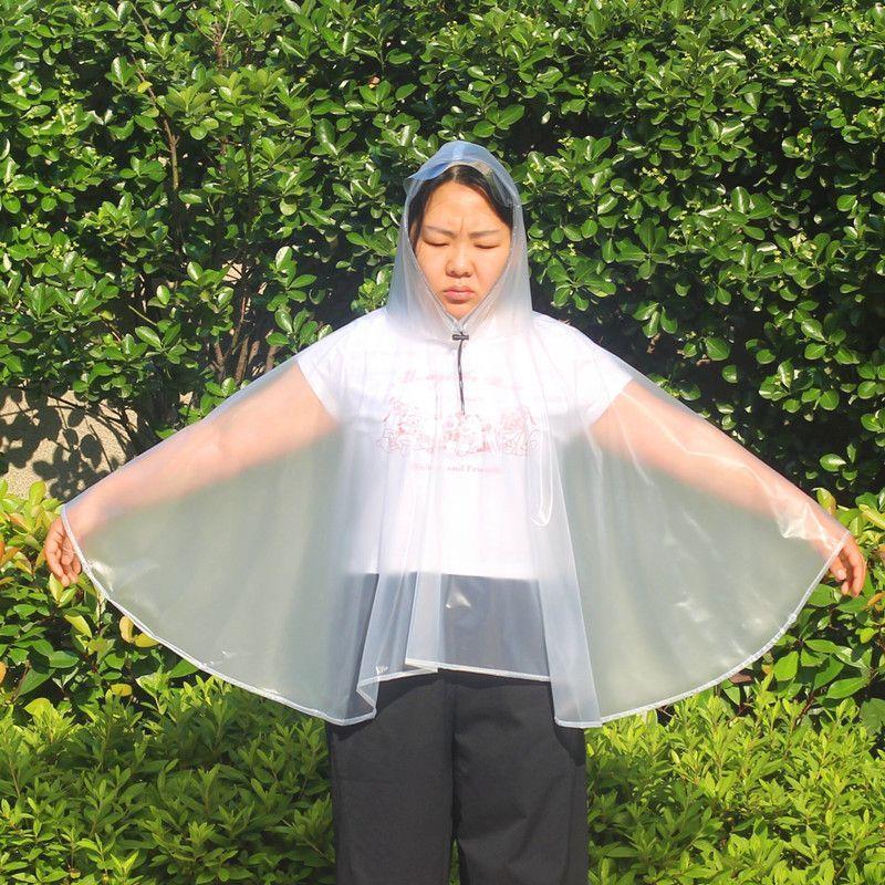 轻便斗篷式雨衣上衣百搭加厚防暴雨户外徒步骑行便携防水雨披男女