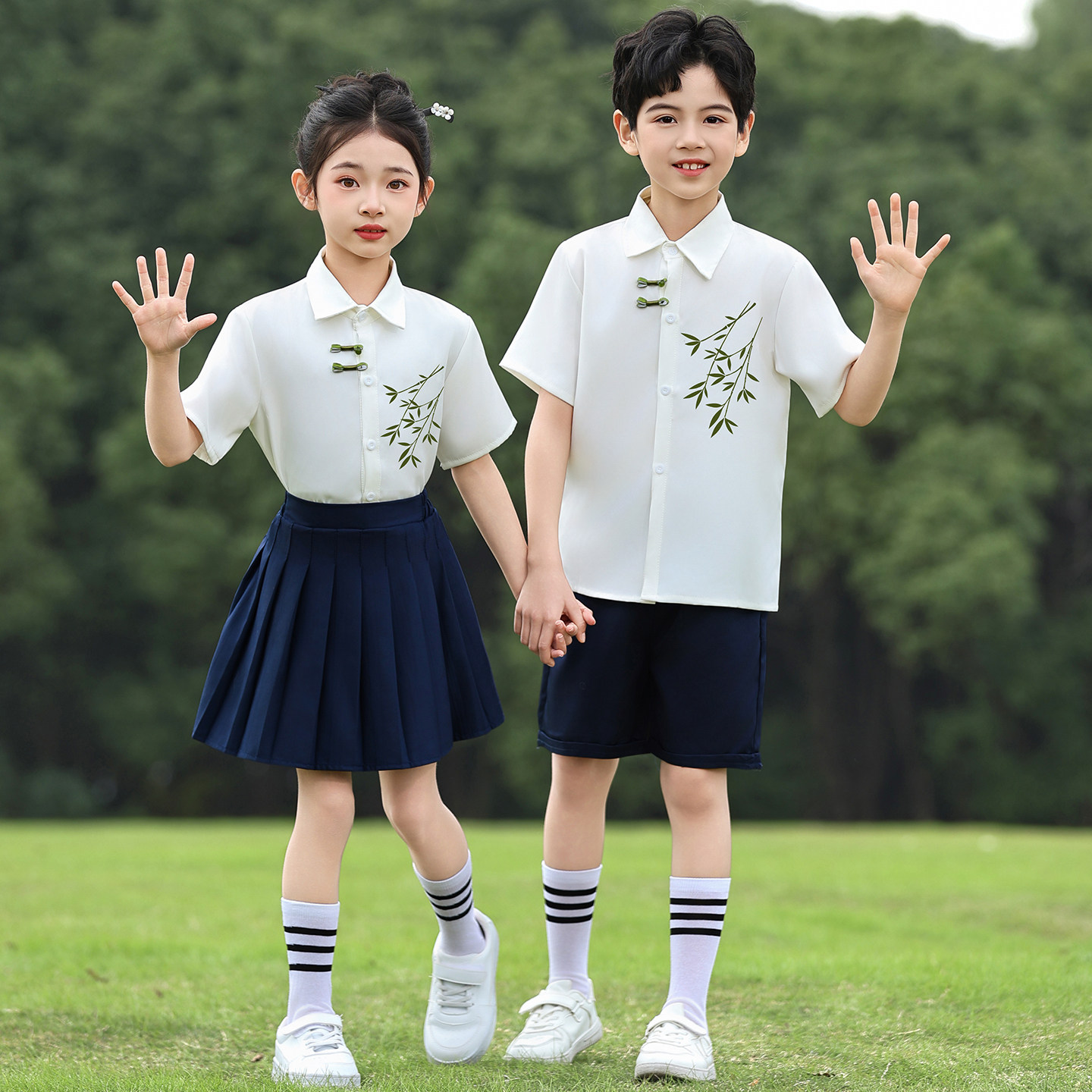 六一儿童演出服小学生中国风运动朗诵班服幼儿园毕业照合唱表演服