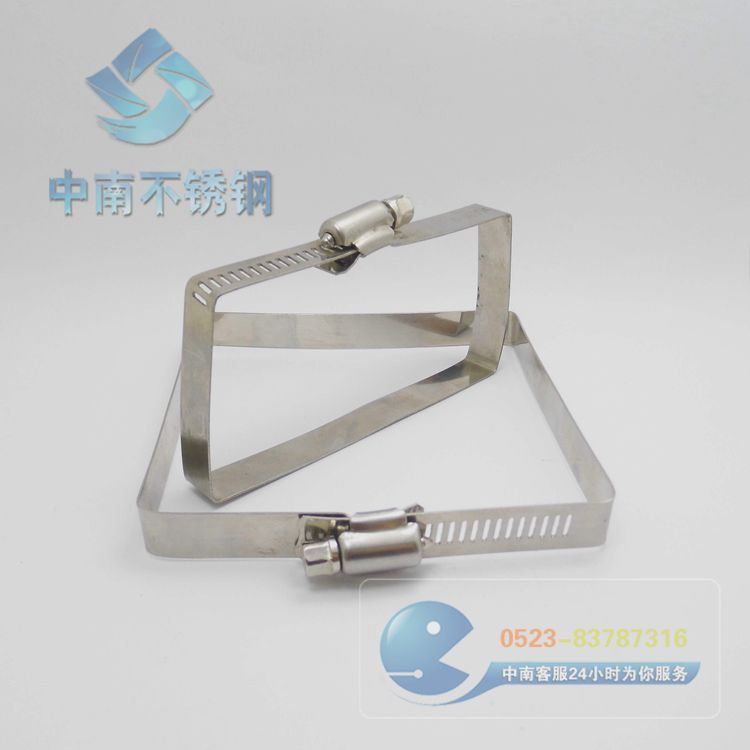 201304 316 316L不锈钢方形喉箍 抱箍 电缆桥架用 工程用抱箍