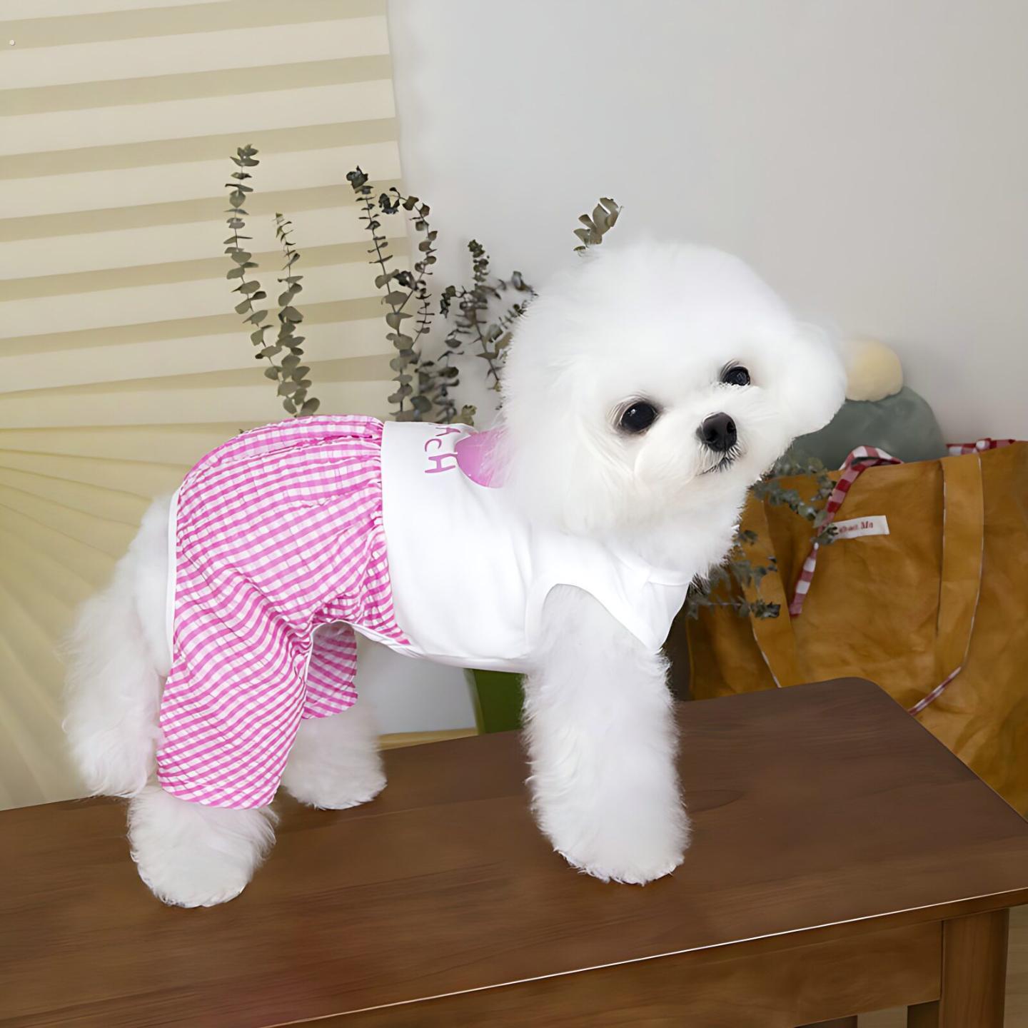 宠物狗狗四腿裤宠物狗狗居家服宠物狗衣服春款26宁萌四腿裤休闲