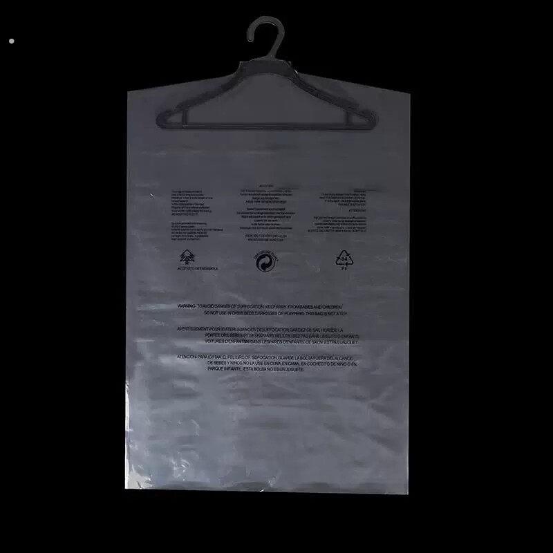一次性警示语挂衣袋透明衣服防尘袋干洗店西服罩服装酒店浴袍袋