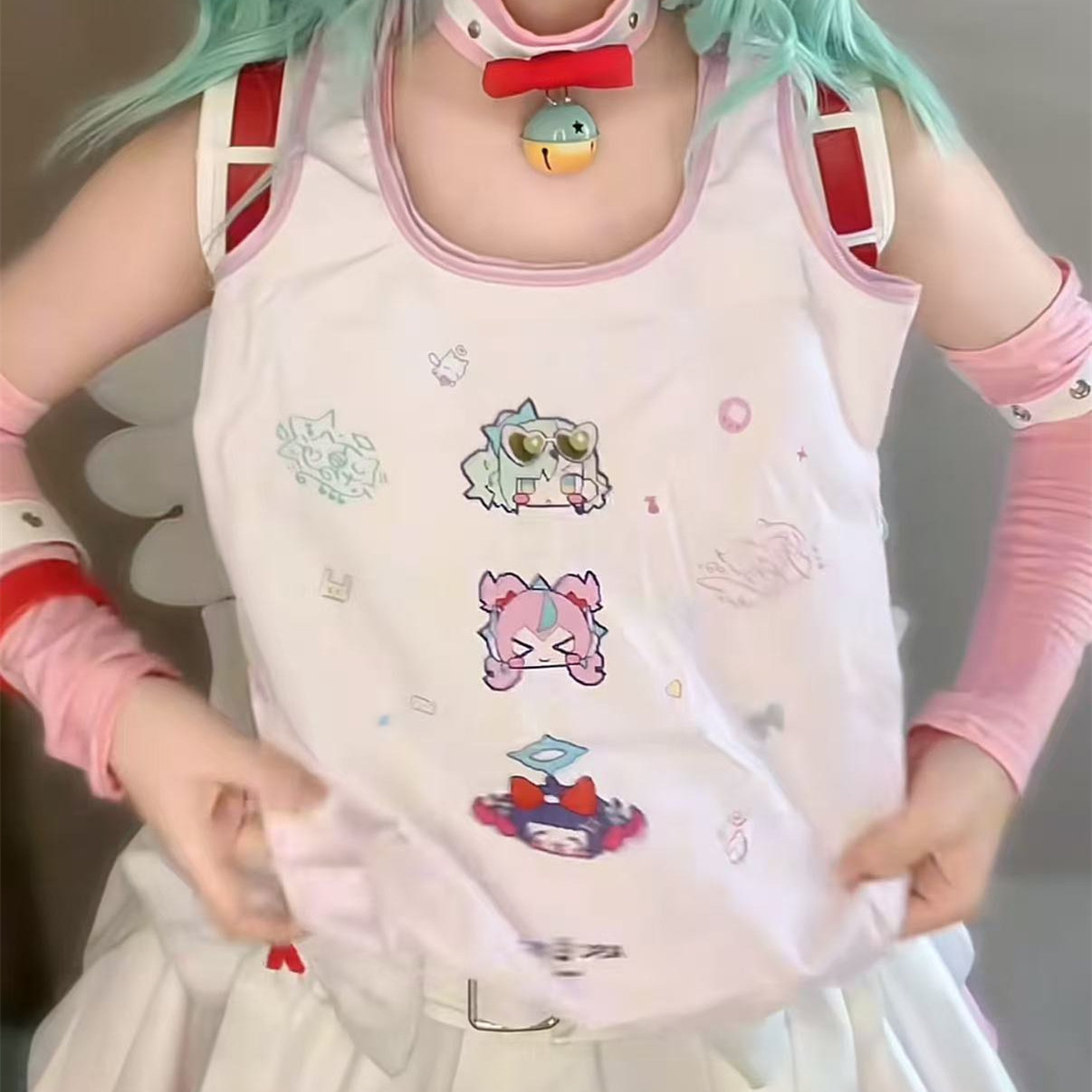 绝区零千夏小背心cos服动漫周边二次元kfc联动手提袋游戏拍照道具图片