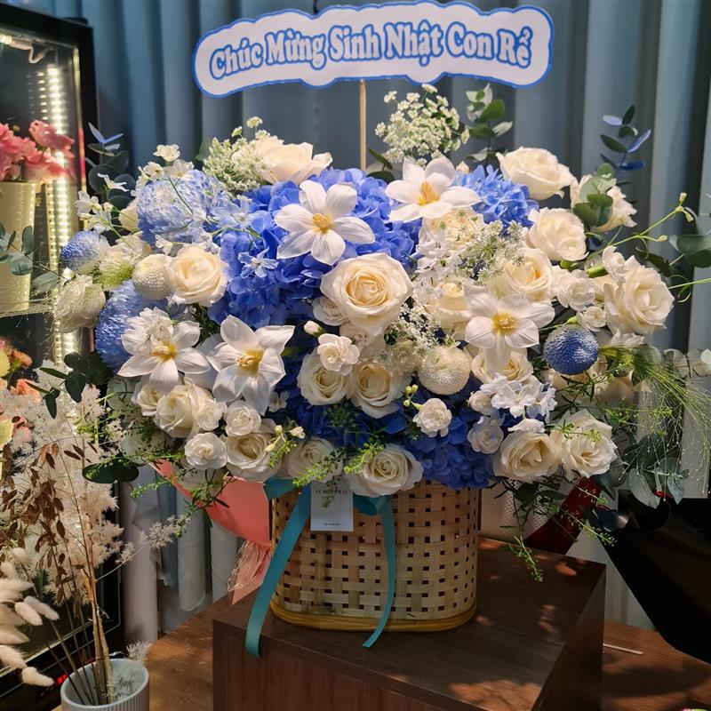 深圳鲜花速递月子鸡蛋提篮生日探望手提开业花篮乔迁圣诞送礼花盒