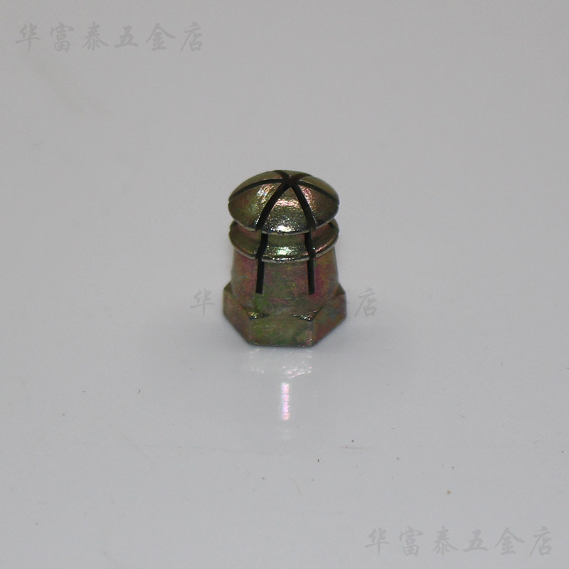 锌合金三合一预埋件连接件 膨胀螺母螺帽 家具衣柜橱柜五金配件M6