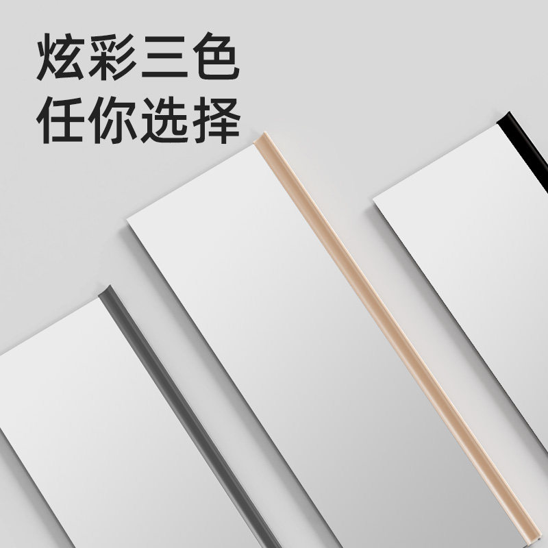 平开门衣柜穿衣镜柜内对开门推拉全身镜轨道折叠伸缩隐形试衣镜
