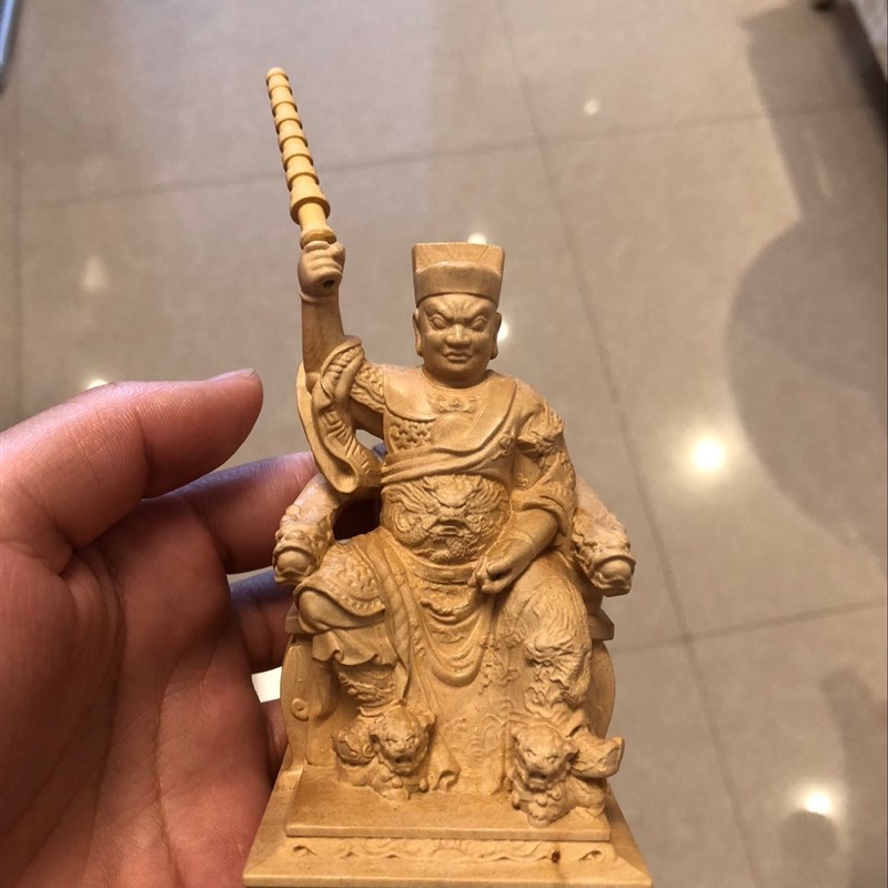 黄杨木雕实木雕刻精雕工艺品五府王爷五府千岁池范李吴朱王摆件