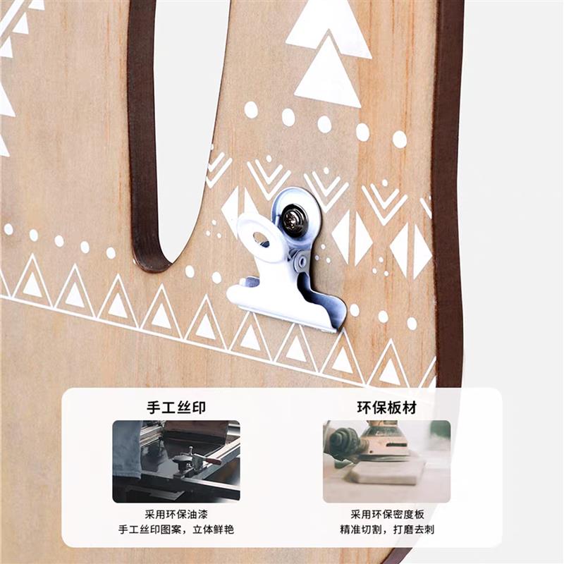 木板仙人掌相片板照片墙记事板留言板挂墙展示板书房装饰照片夹
