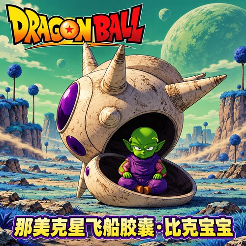 那美克星飞船比克宝宝胶囊手办