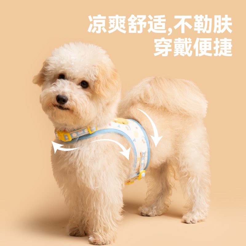 加菲猫狗狗牵引绳套装中小型犬狗绳子遛狗绳背心式柯基宠物胸背带