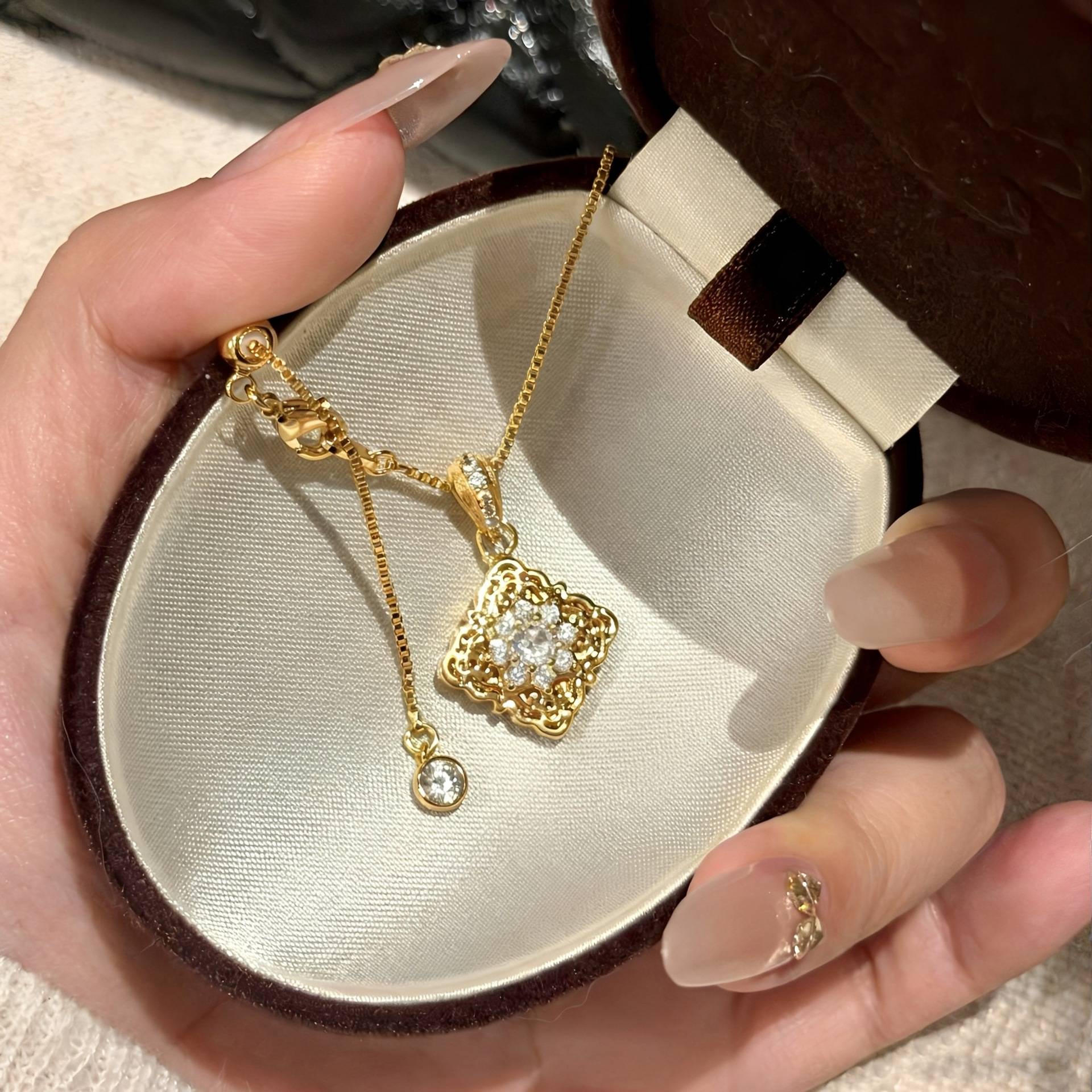 【一物一证】S999纯银廷双面拉丝四叶草吊坠女简约精致轻奢锁骨链