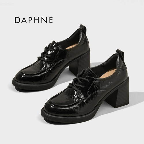 Daphne/达芙妮增高通勤小皮鞋