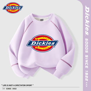 Dickies女童卫衣春秋款2026新款秋季小女孩休闲上衣好看儿童秋装