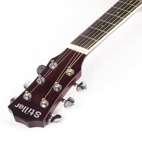 40寸EQ电箱吉他guitar 亮光椴木民谣木吉他厂家 电箱乐器