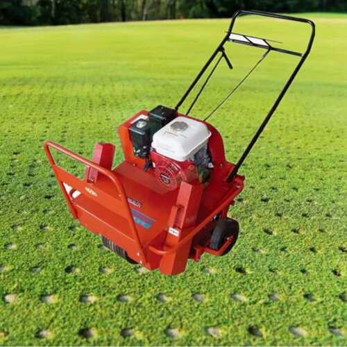 Hand pushed lawn punching machine gasoline ventilation punch