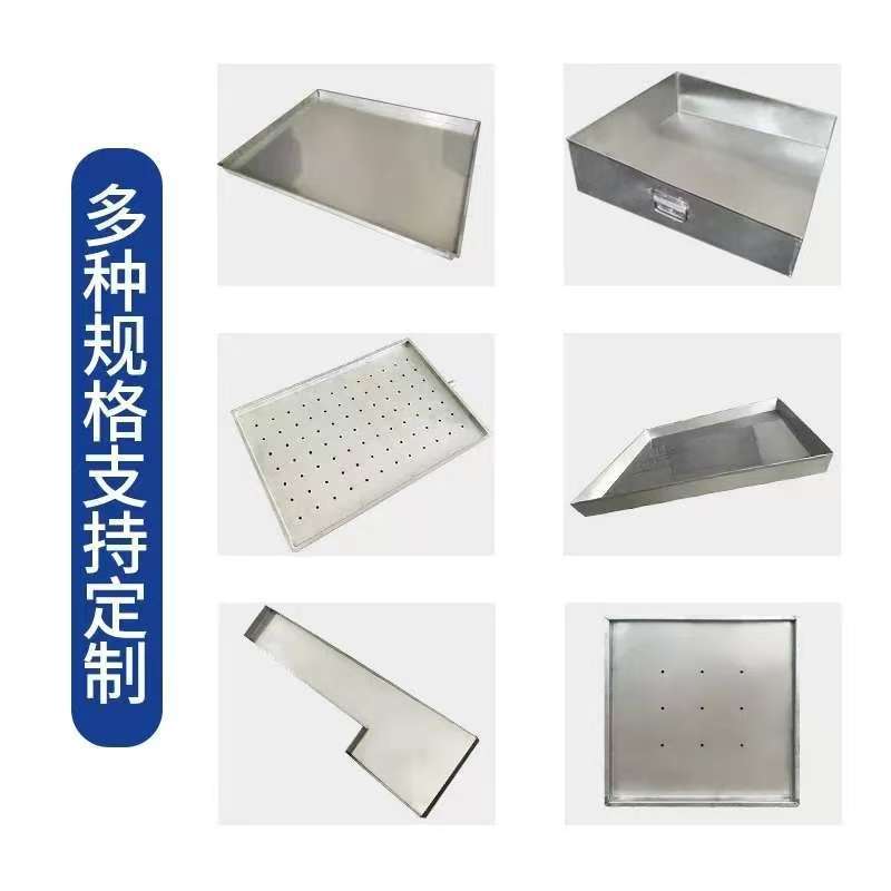 304不锈钢托盘长方形手工防渗漏托盘接水盘接油盘超大盘商用