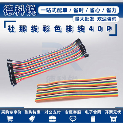 彩色40p杜邦线排线公对公母对母