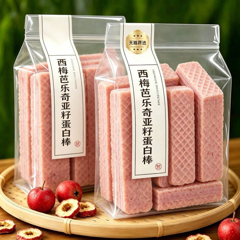 西梅芭乐奇亚籽蛋白棒健身代餐