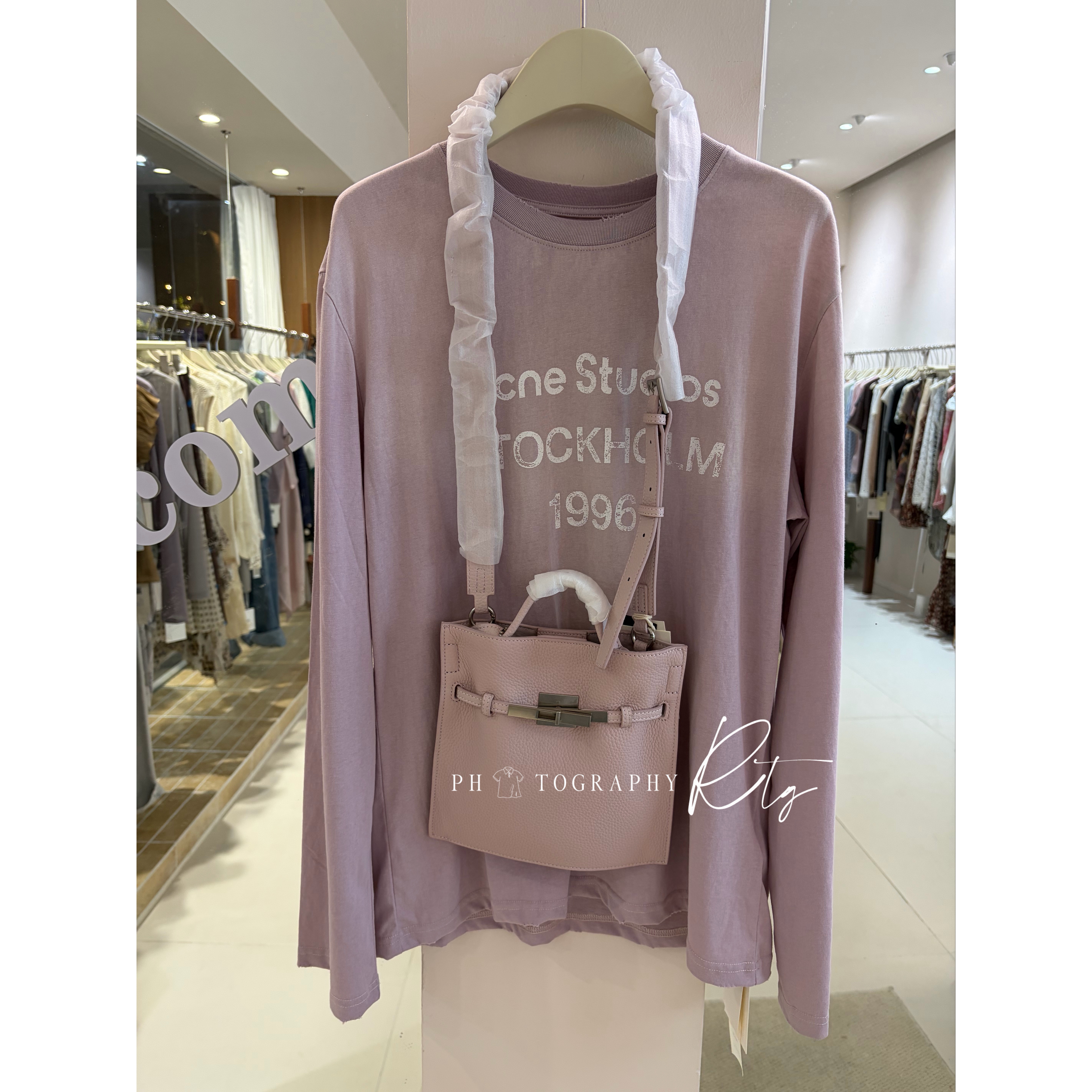 Rtg Clothing新款小众设计师款原单正品时尚字母印花长袖T恤