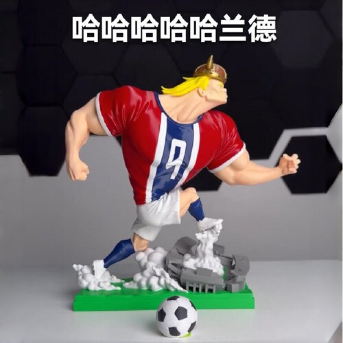 哈兰德进球维京人手办潮玩摆件