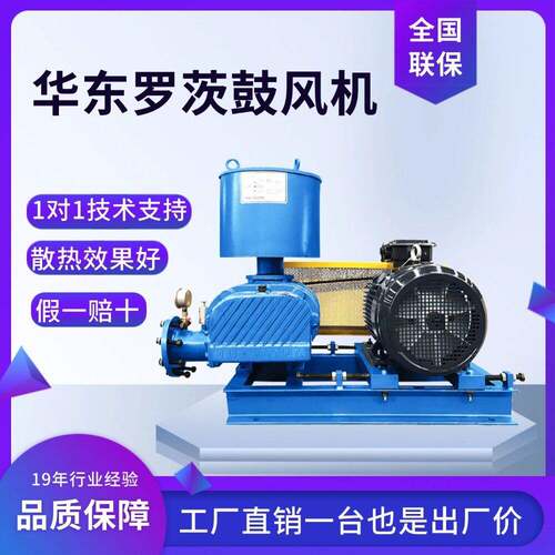 三叶罗茨风机反冲洗泵房用污水处理物料气力输送负压罗茨真空泵