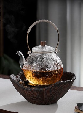 围炉煮茶电陶炉专用茶壶玻璃泡茶煮茶器茶炉套装茶具家用新款高端