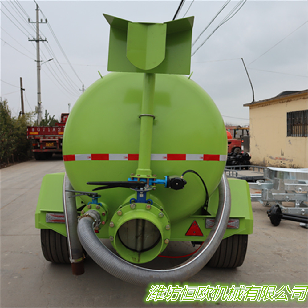 5吨污水罐拖车 沼渣沼液罐拖车 水罐拖车 园林撒肥罐拖车