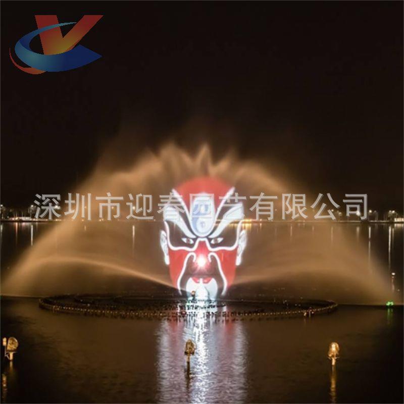 深圳激光喷泉灯光厂家激光水幕水帘电影演出施工网红大型激光秀