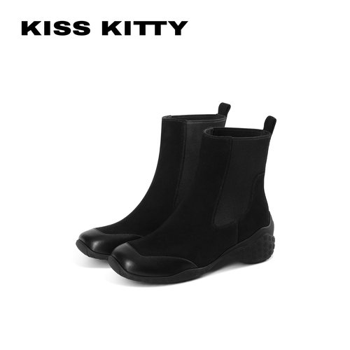 KISSKITTY厚底瘦瘦高跟短靴女