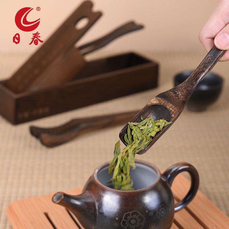 日春茶叶功夫茶具【折叠茶道组】茶道茶艺配件茶夹杯叉茶针茶勺