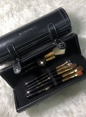 mac化妆刷套装圆筒专业9支羊毛刷全套组合手动彩妆刷送收纳桶包邮