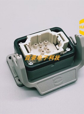 HARTING重载连接器 10针16A公芯底座 热流道接线盒 09320103001