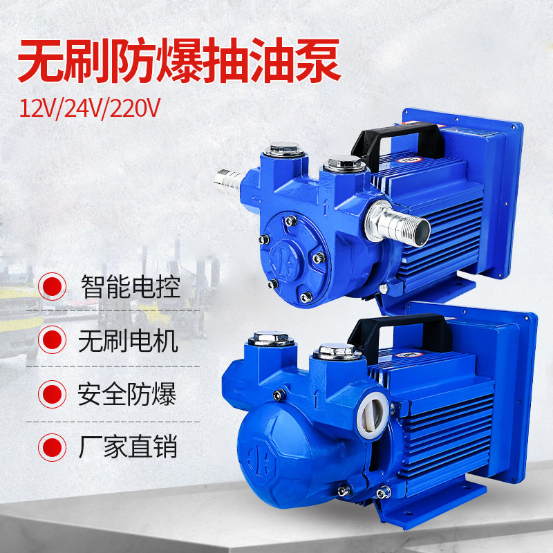 静音大流量无刷防爆自吸汽油泵小型12V24V220V电动抽油汽油自吸泵