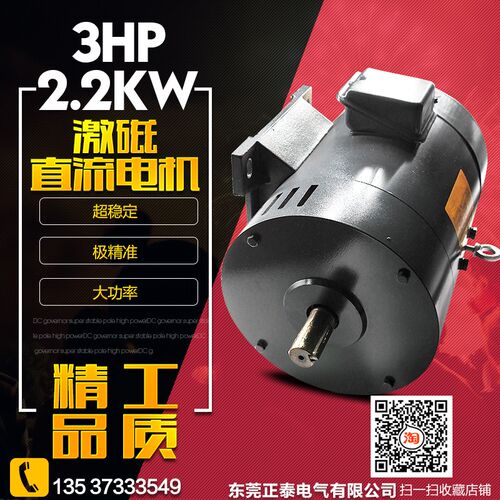 DC200V直流电机 直流电机激磁 3HP 2.2KW 激磁ZD97B 调速电机马达