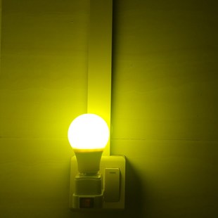 卧室插电LED橙色红黄光氛围灯小夜灯拍照补光暖色房间床头气氛灯