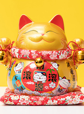 招财猫店铺开业摆件礼品送人用家居客厅特大小号陶瓷储蓄罐存钱罐