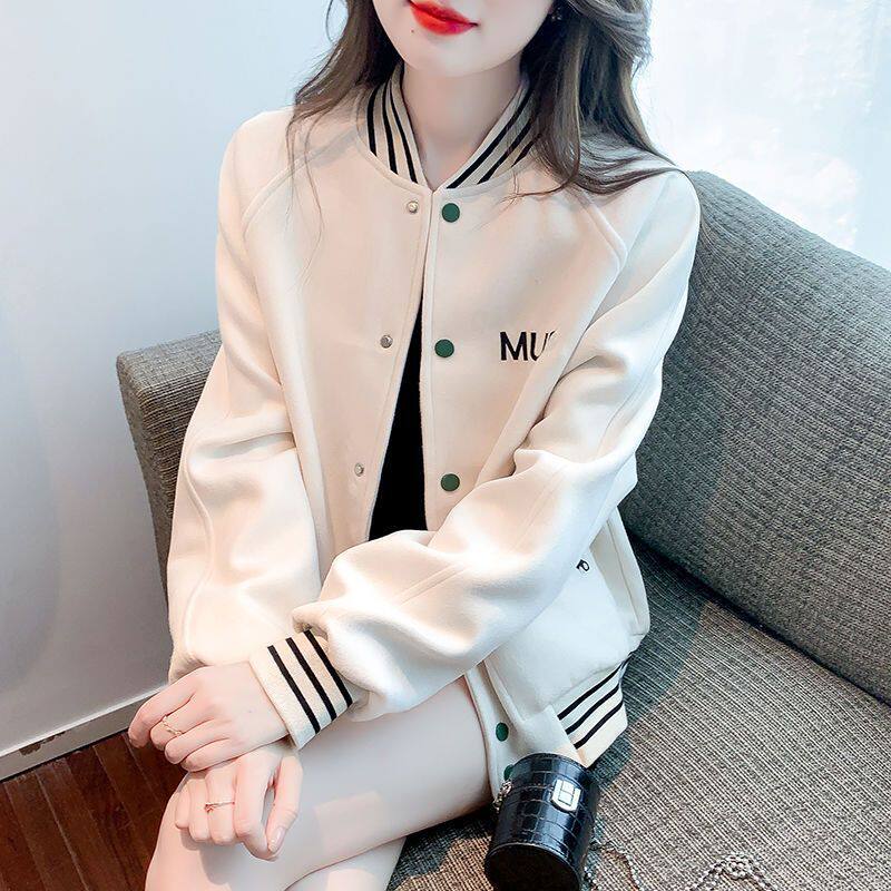 开衫卫衣女春秋2024新款宽松显瘦设计感小众小个子秋冬棒球服外套