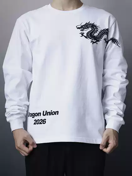 Dragon Soaring Shoulder Span Ls Tee - White Over-The-Shoulder Dragon Limited Edition White Long Sleeve