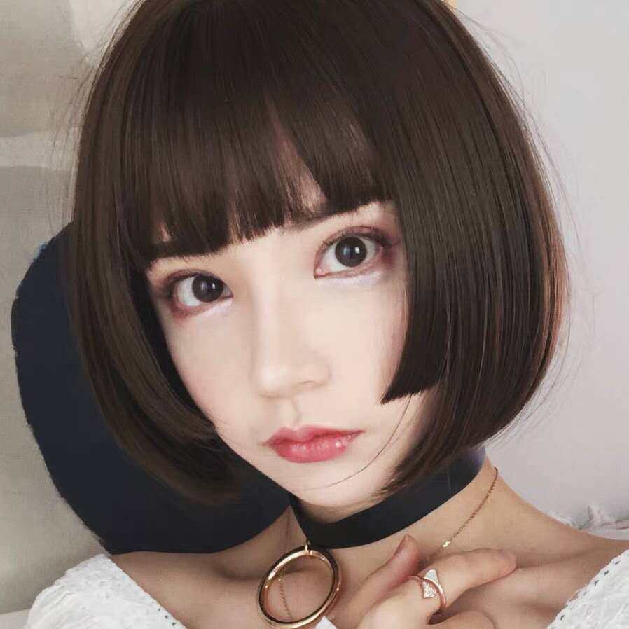 【12年老店】加厚齐刘海长直发平刘海假发女到腰逼真黑长直全头套