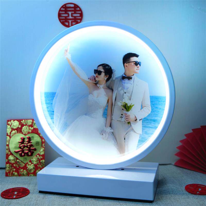 定制照片长明灯结婚礼物送新娘新款台灯送闺蜜结婚台灯床头灯创意