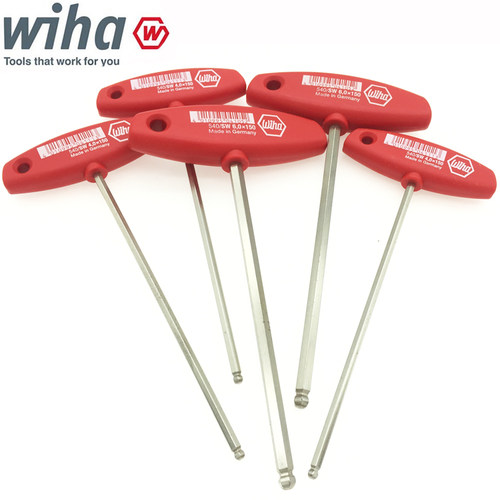 新品德国wiha威汉球头T柄内六角扳手进口T柄螺丝刀540 456810mm