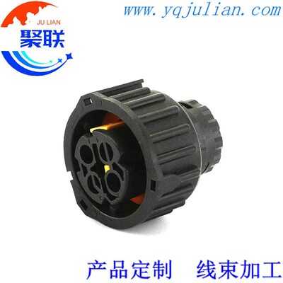 国产1-1813099-3 汽车防水接插件 2P圆柱形插头DJ3022Y-2.5-21