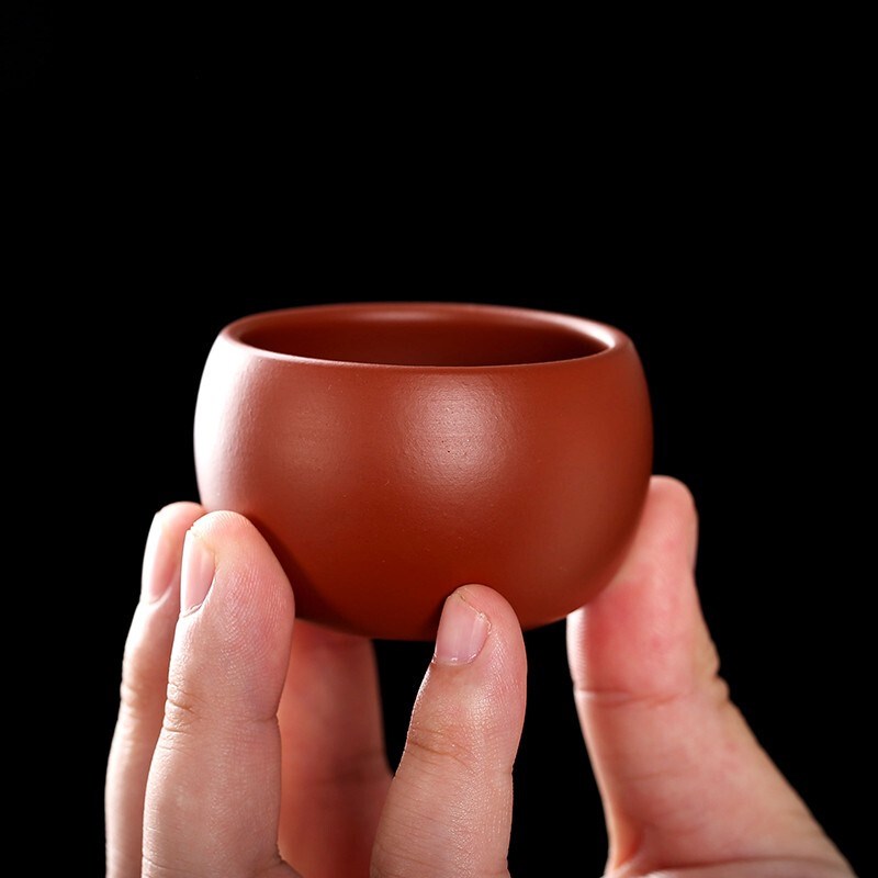 金镶玉宜兴原矿紫砂品茗小杯功夫茶具套装手工紫砂杯主人杯6只装