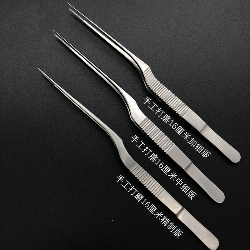 贰哥采耳工具耳屎镊子掏耳朵神器手工打磨不锈钢挖耳朵夹子尖头镊